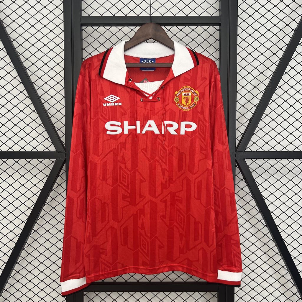 Retro Long Sleeve Manchester United 92/94 Home
