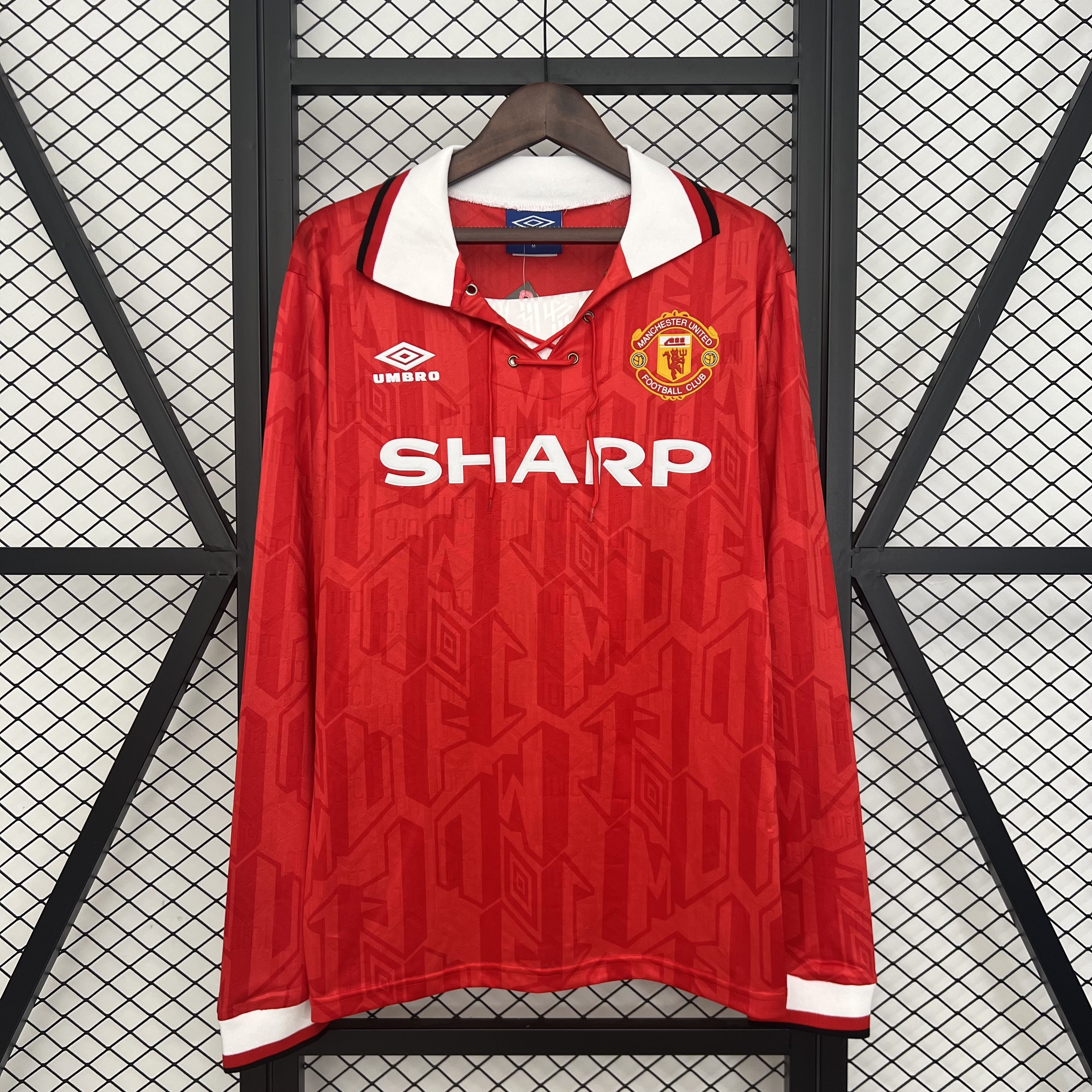 Retro Long Sleeve Manchester United 92/94 Home