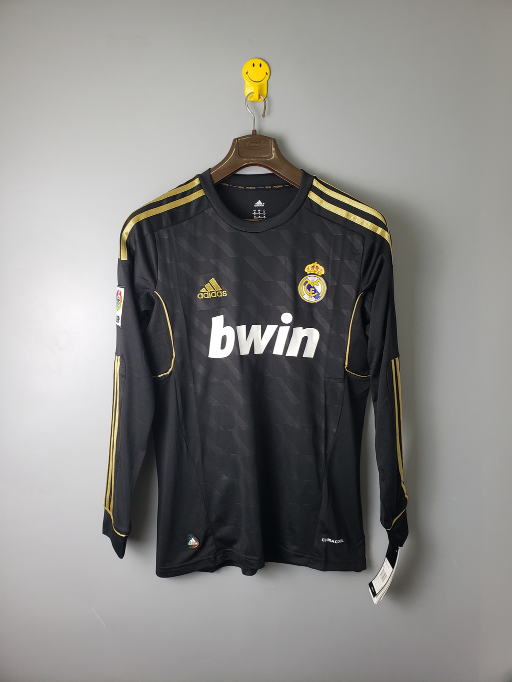 2012 Retro long sleeve Real Madrid Black