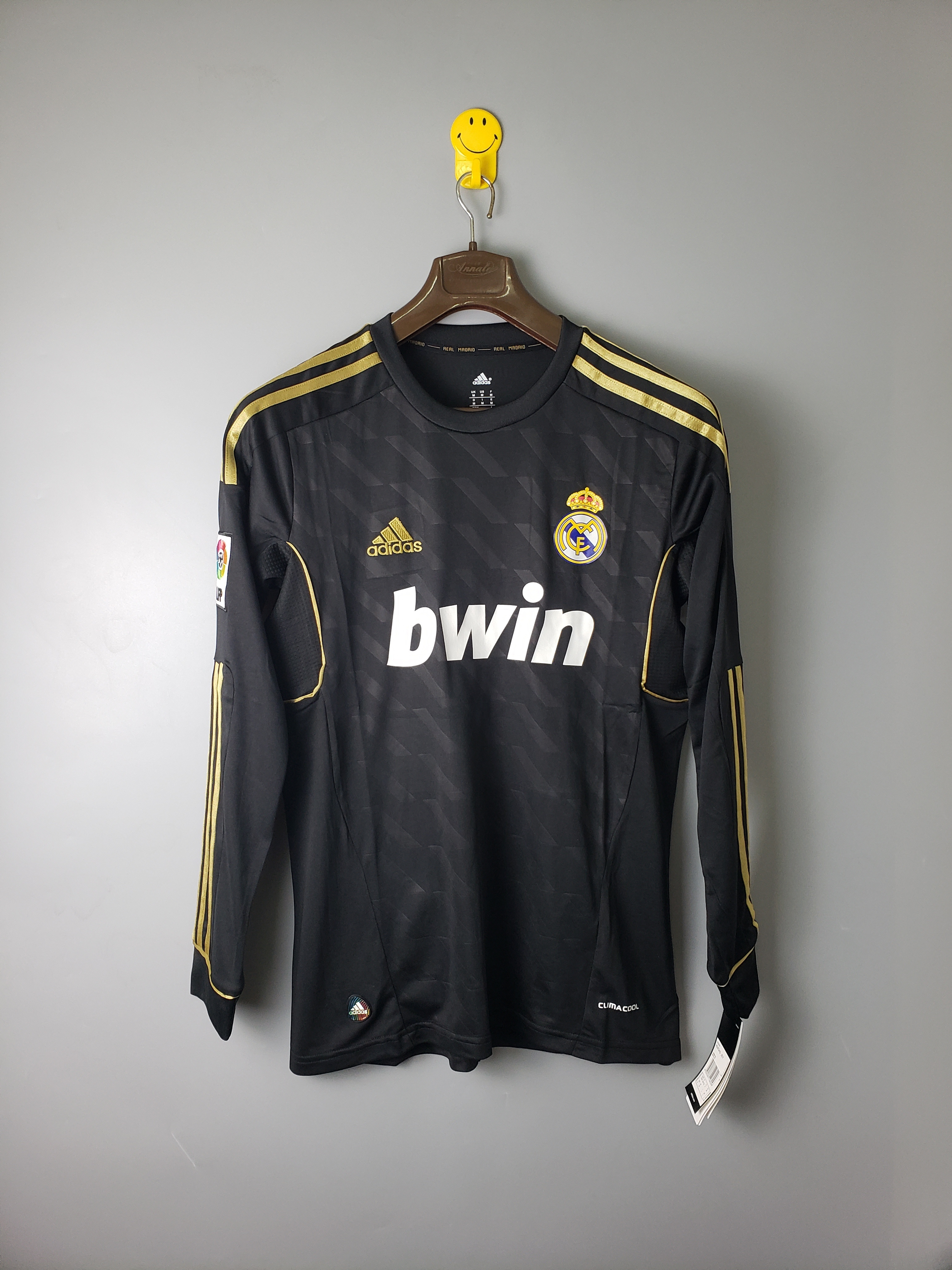 2012 Retro long sleeve Real Madrid Black