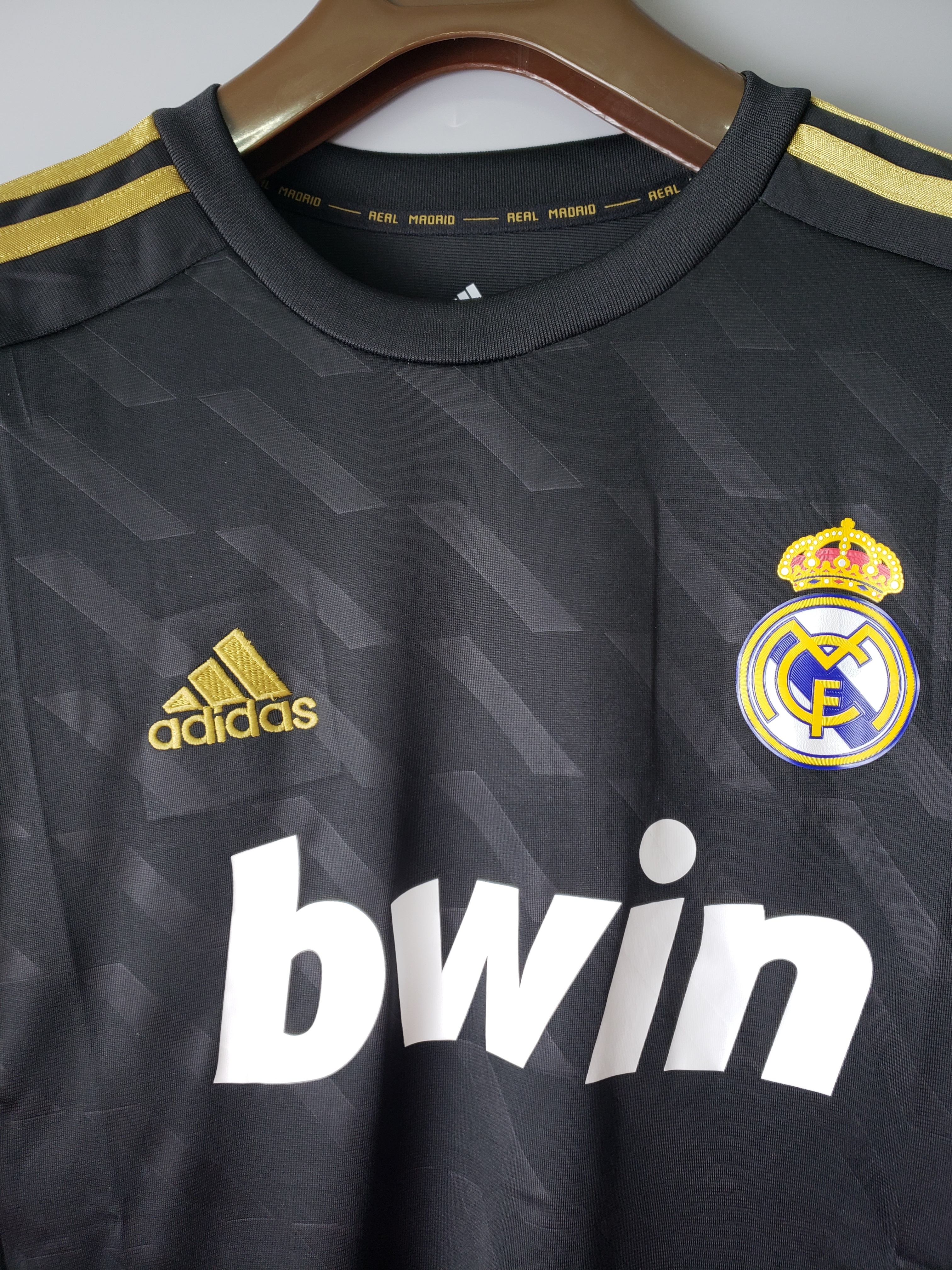 2012 Retro long sleeve Real Madrid Black