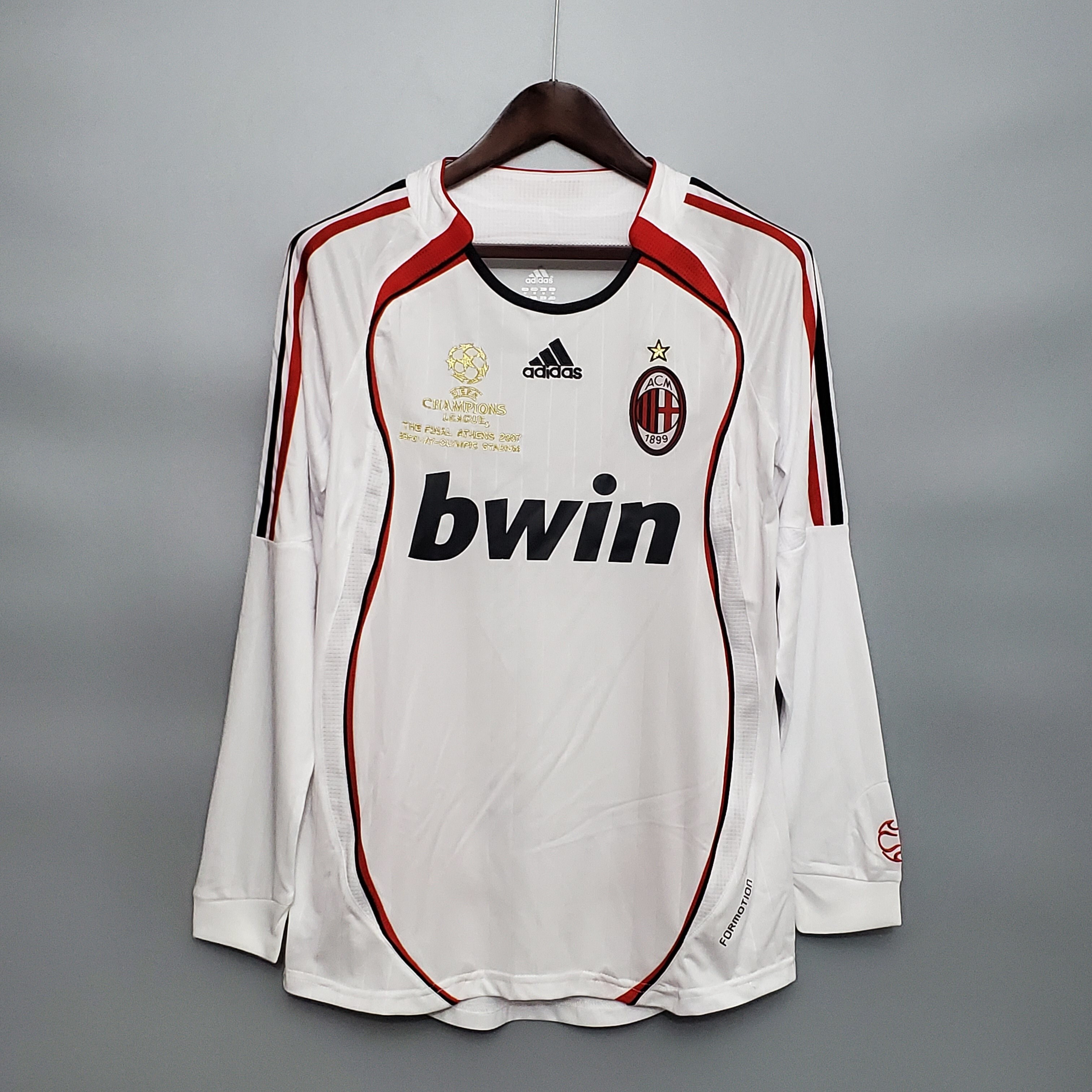 06/07 Retro Long Sleeve Ac Milan